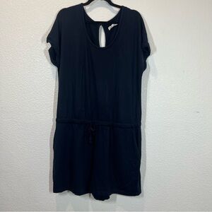 Lou & Grey for LOFT signature soft navy short romper